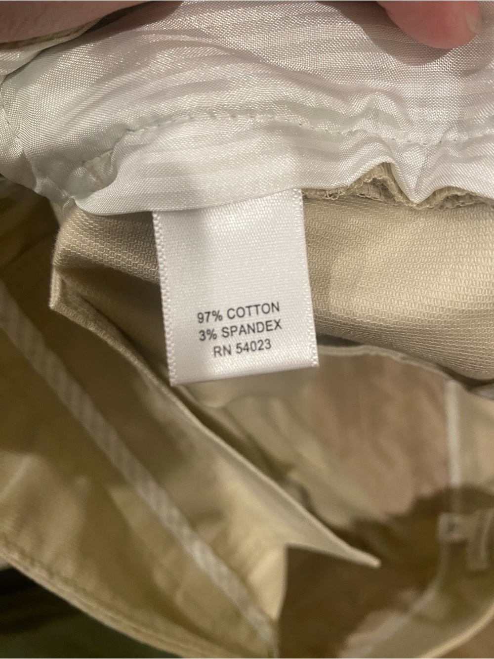 Women’s Banana Republic Beige Wool Jacket in Large with Size 10 Khaki Pant - Picture 13 of 14
